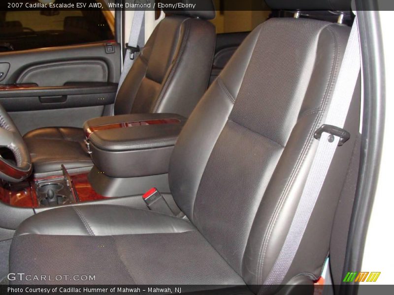 White Diamond / Ebony/Ebony 2007 Cadillac Escalade ESV AWD
