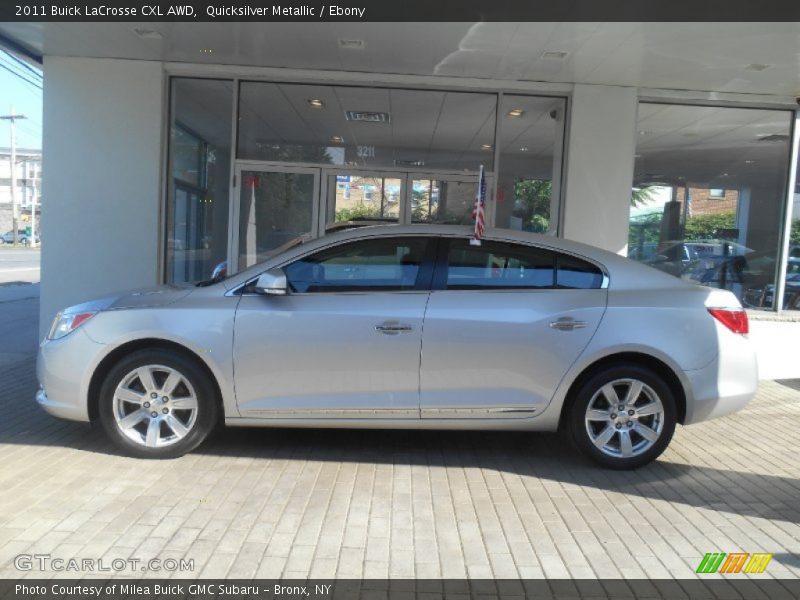 Quicksilver Metallic / Ebony 2011 Buick LaCrosse CXL AWD