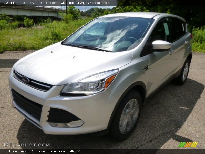 Ingot Silver / Charcoal Black 2014 Ford Escape SE 2.0L EcoBoost 4WD