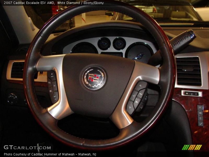 White Diamond / Ebony/Ebony 2007 Cadillac Escalade ESV AWD