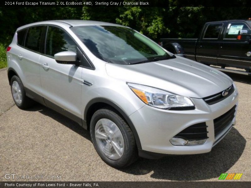 Sterling Gray / Charcoal Black 2014 Ford Escape Titanium 2.0L EcoBoost 4WD