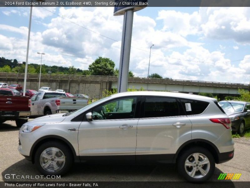 Sterling Gray / Charcoal Black 2014 Ford Escape Titanium 2.0L EcoBoost 4WD