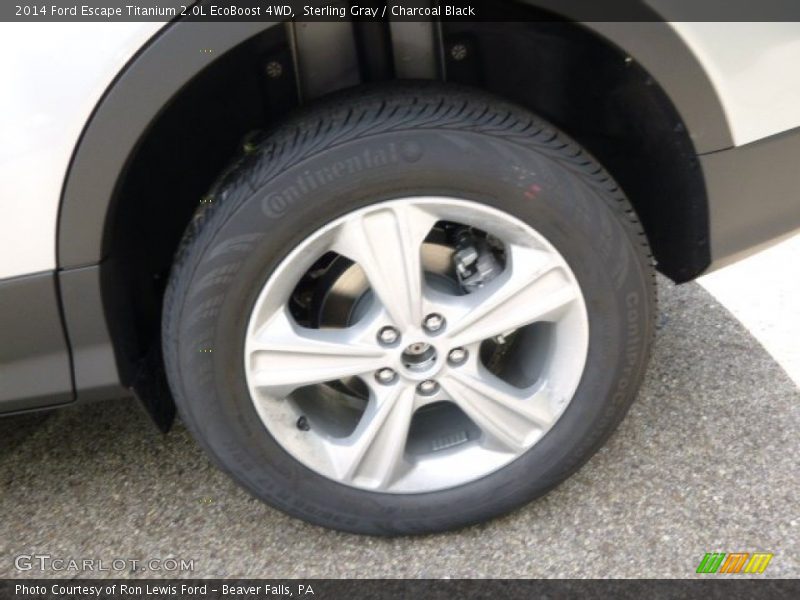 Sterling Gray / Charcoal Black 2014 Ford Escape Titanium 2.0L EcoBoost 4WD
