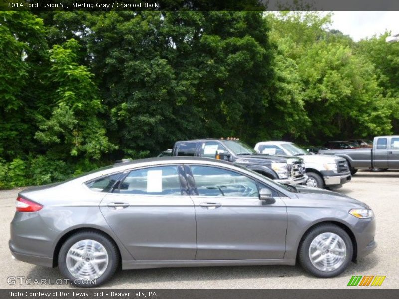 Sterling Gray / Charcoal Black 2014 Ford Fusion SE