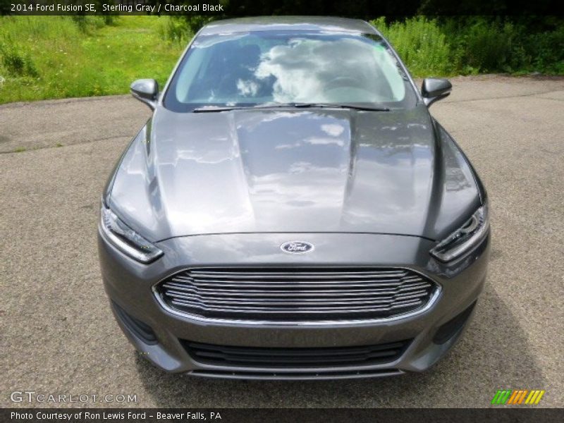 Sterling Gray / Charcoal Black 2014 Ford Fusion SE