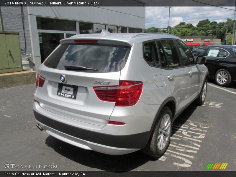 Mineral Silver Metallic / Black 2014 BMW X3 xDrive28i