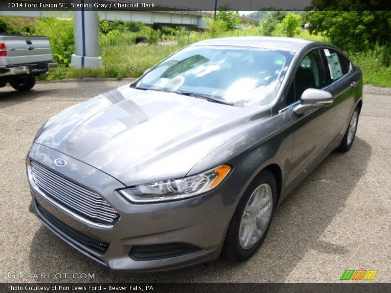 Sterling Gray / Charcoal Black 2014 Ford Fusion SE