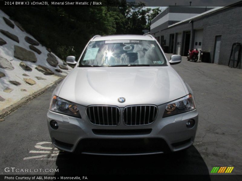 Mineral Silver Metallic / Black 2014 BMW X3 xDrive28i