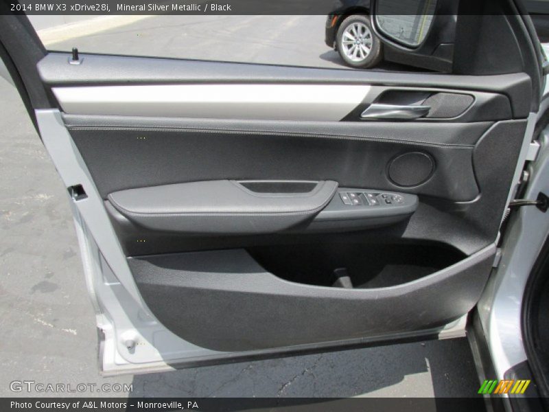 Mineral Silver Metallic / Black 2014 BMW X3 xDrive28i