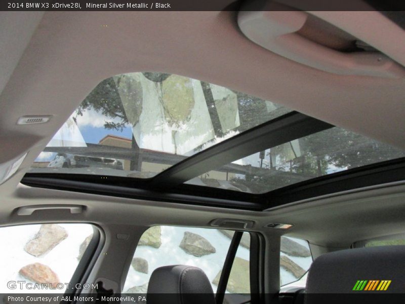 Mineral Silver Metallic / Black 2014 BMW X3 xDrive28i