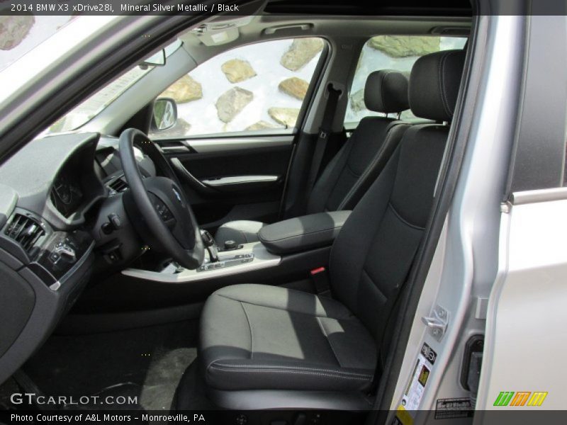 Mineral Silver Metallic / Black 2014 BMW X3 xDrive28i