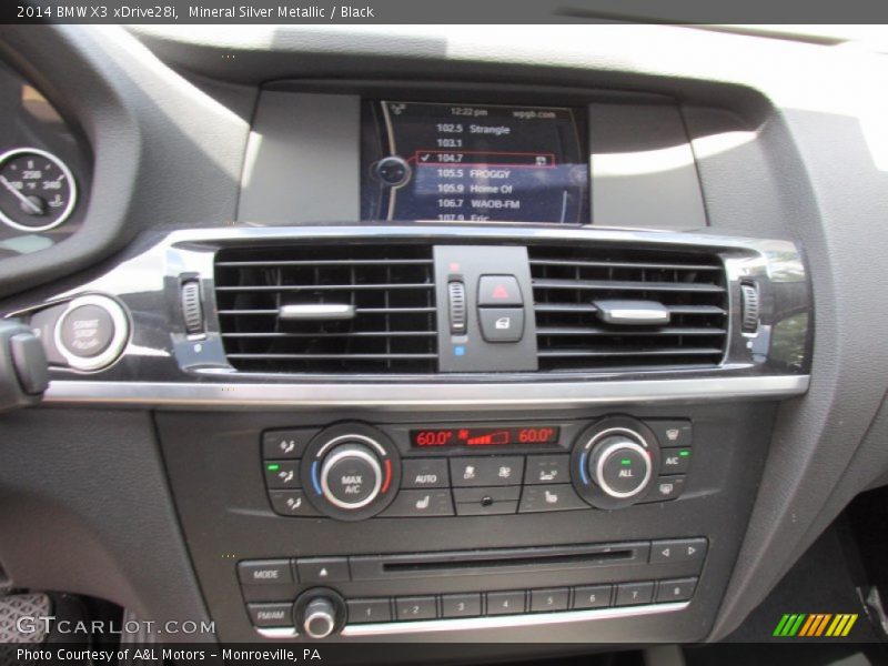 Mineral Silver Metallic / Black 2014 BMW X3 xDrive28i