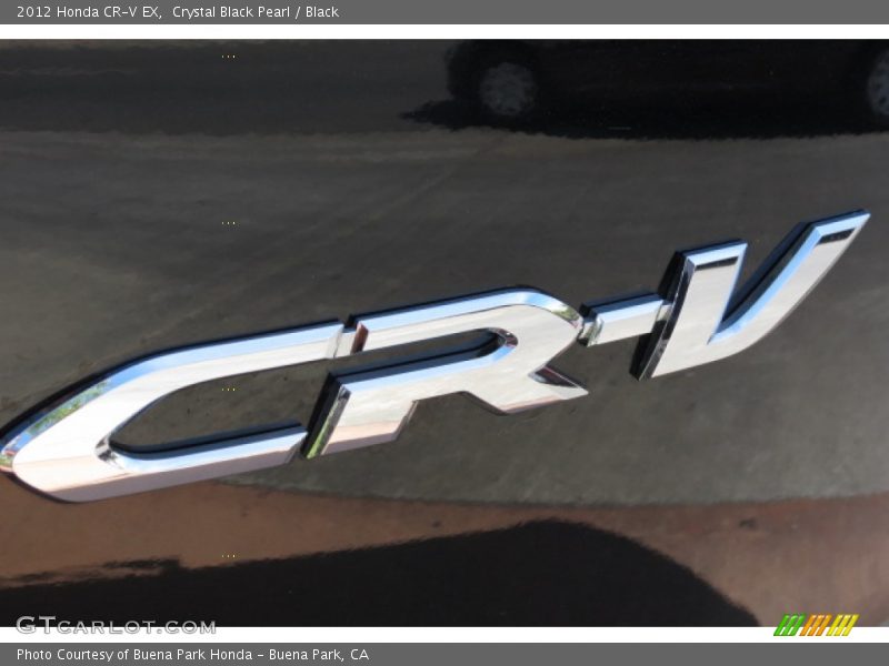 Crystal Black Pearl / Black 2012 Honda CR-V EX