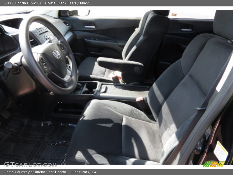 Crystal Black Pearl / Black 2012 Honda CR-V EX