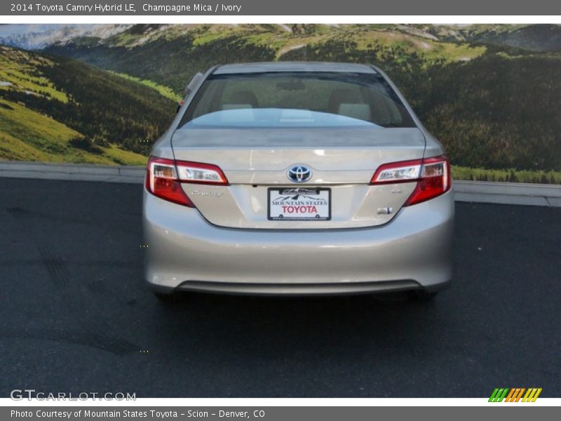Champagne Mica / Ivory 2014 Toyota Camry Hybrid LE