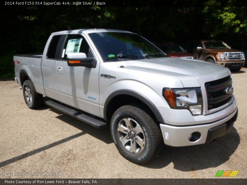 Ingot Silver / Black 2014 Ford F150 FX4 SuperCab 4x4