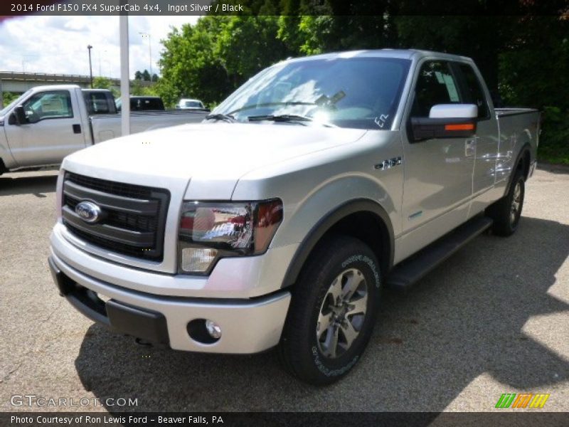 Ingot Silver / Black 2014 Ford F150 FX4 SuperCab 4x4