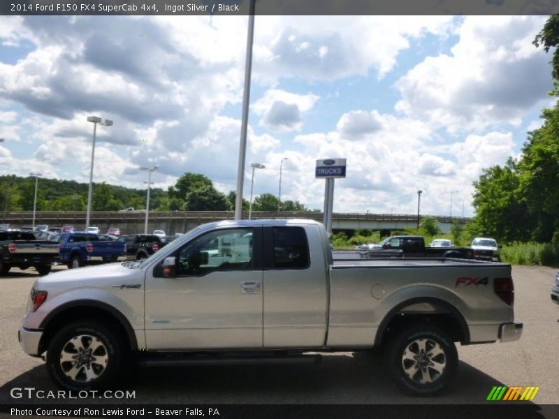 Ingot Silver / Black 2014 Ford F150 FX4 SuperCab 4x4