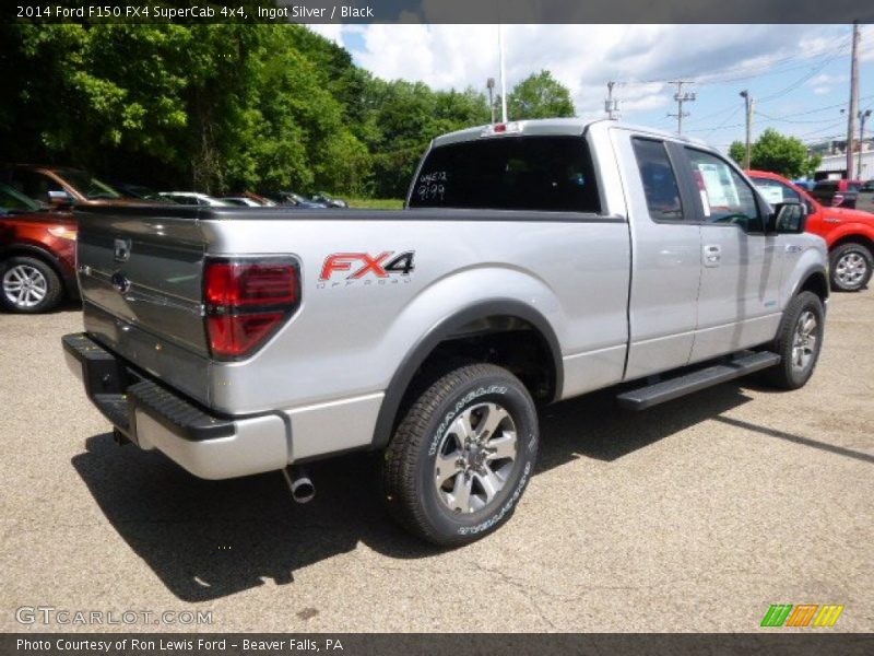 Ingot Silver / Black 2014 Ford F150 FX4 SuperCab 4x4