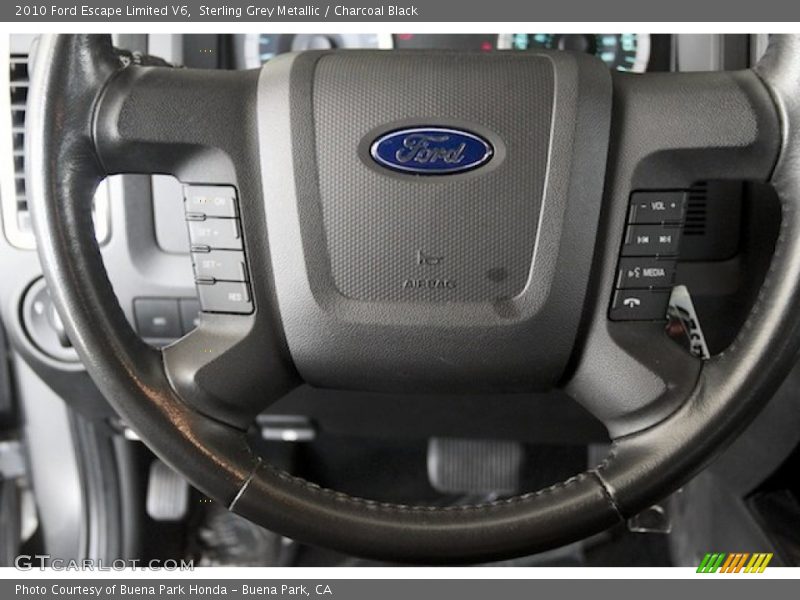Sterling Grey Metallic / Charcoal Black 2010 Ford Escape Limited V6