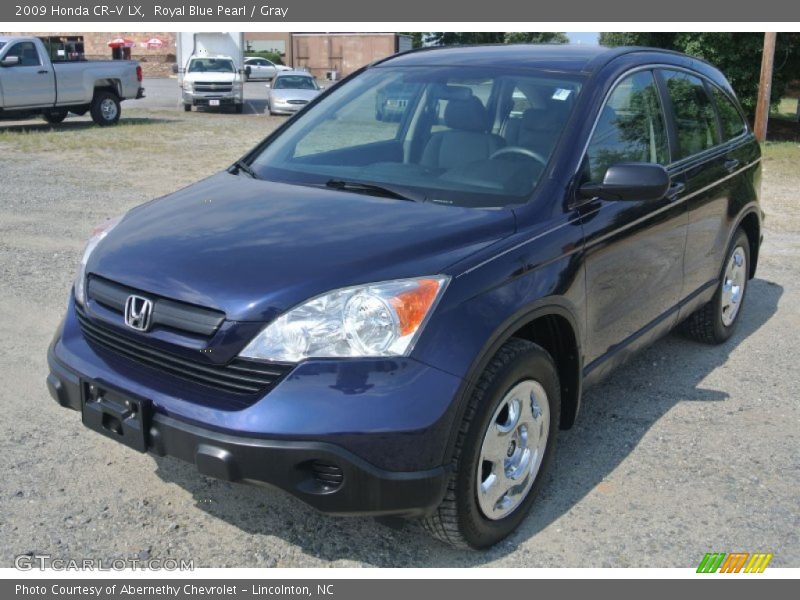 Royal Blue Pearl / Gray 2009 Honda CR-V LX