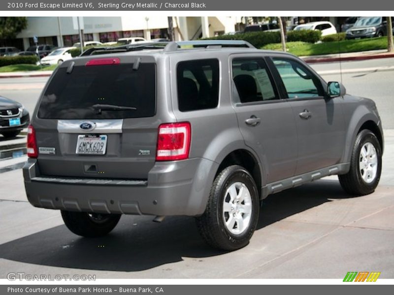 Sterling Grey Metallic / Charcoal Black 2010 Ford Escape Limited V6