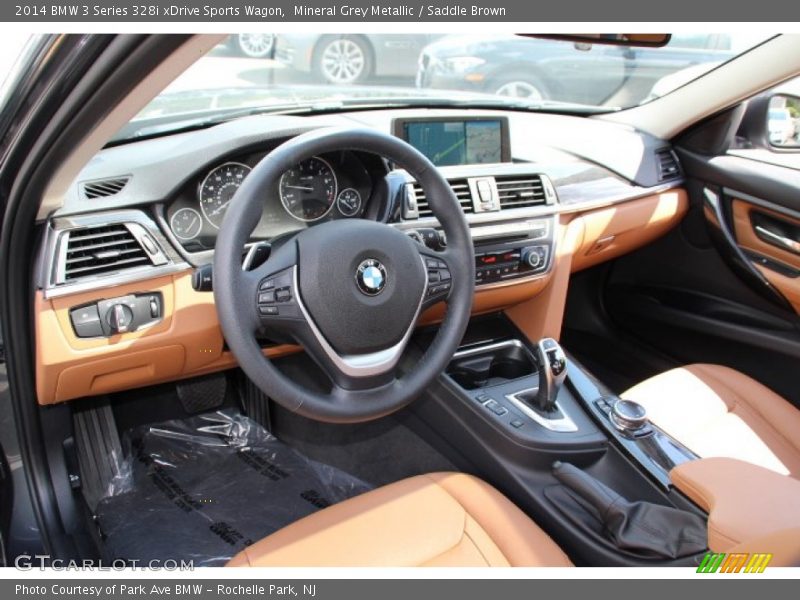 Saddle Brown Interior - 2014 3 Series 328i xDrive Sports Wagon 
