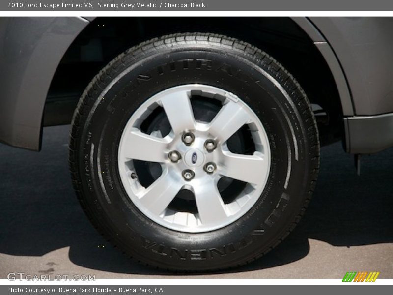 Sterling Grey Metallic / Charcoal Black 2010 Ford Escape Limited V6