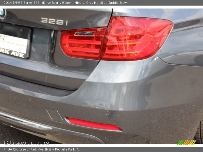 Mineral Grey Metallic / Saddle Brown 2014 BMW 3 Series 328i xDrive Sports Wagon