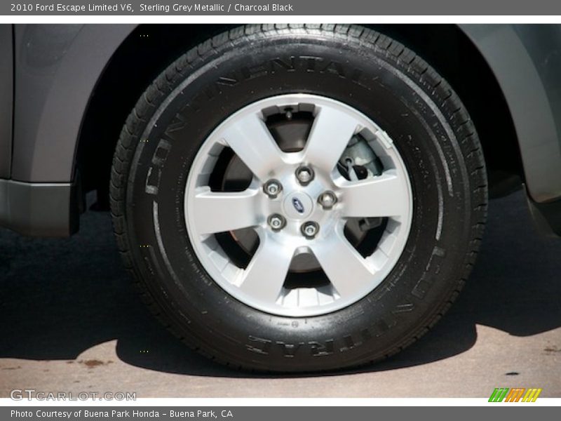 Sterling Grey Metallic / Charcoal Black 2010 Ford Escape Limited V6
