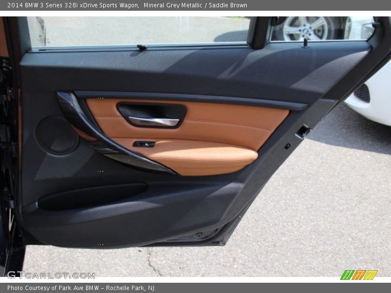 Mineral Grey Metallic / Saddle Brown 2014 BMW 3 Series 328i xDrive Sports Wagon