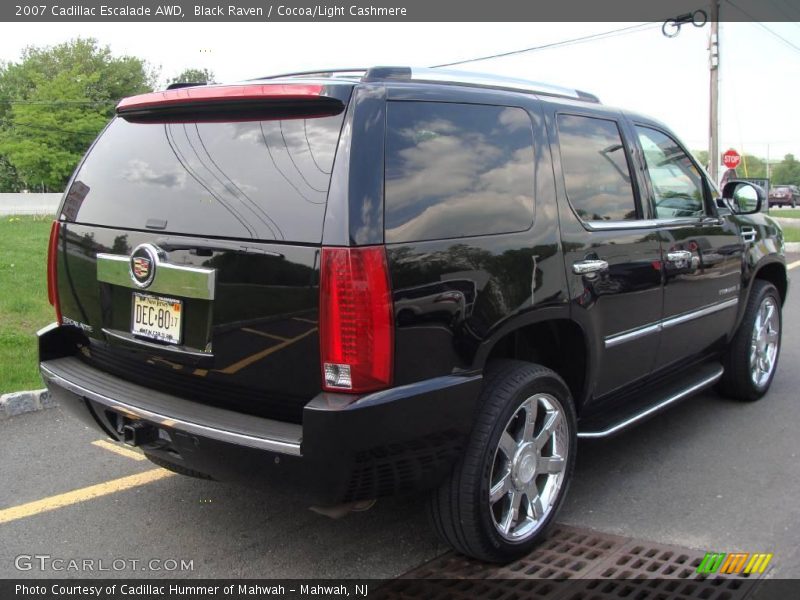 Black Raven / Cocoa/Light Cashmere 2007 Cadillac Escalade AWD