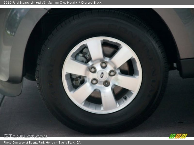 Sterling Grey Metallic / Charcoal Black 2010 Ford Escape Limited V6