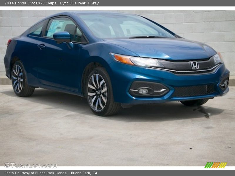 Front 3/4 View of 2014 Civic EX-L Coupe