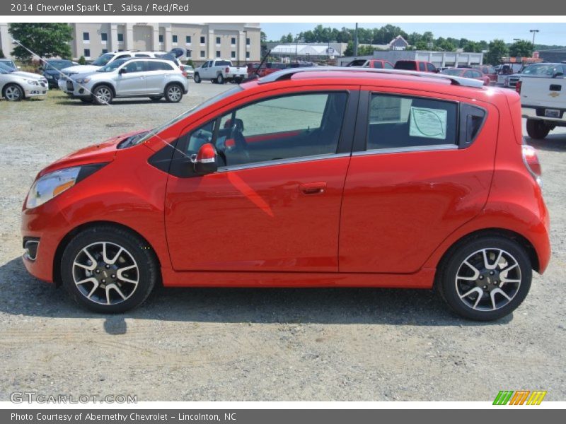 Salsa / Red/Red 2014 Chevrolet Spark LT