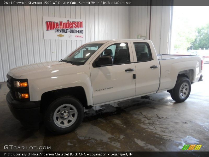 Summit White / Jet Black/Dark Ash 2014 Chevrolet Silverado 1500 WT Double Cab