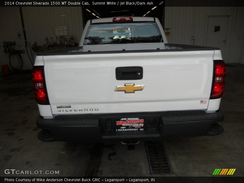Summit White / Jet Black/Dark Ash 2014 Chevrolet Silverado 1500 WT Double Cab