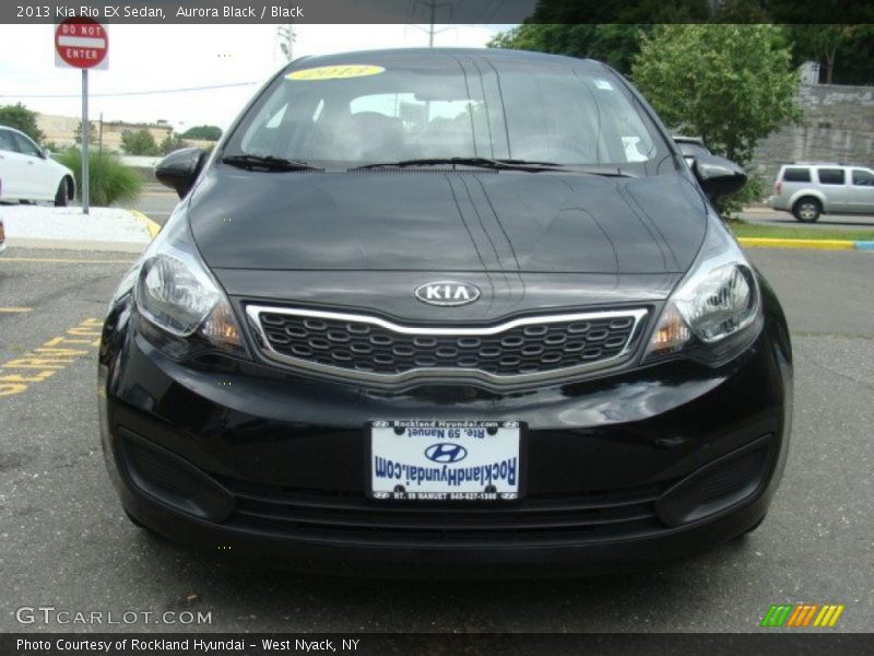Aurora Black / Black 2013 Kia Rio EX Sedan