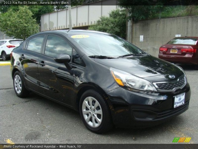 Aurora Black / Black 2013 Kia Rio EX Sedan