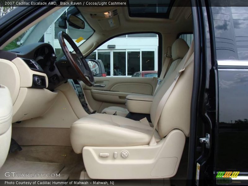Black Raven / Cocoa/Light Cashmere 2007 Cadillac Escalade AWD