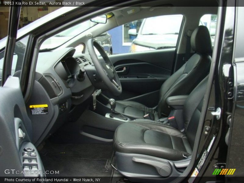 Aurora Black / Black 2013 Kia Rio EX Sedan