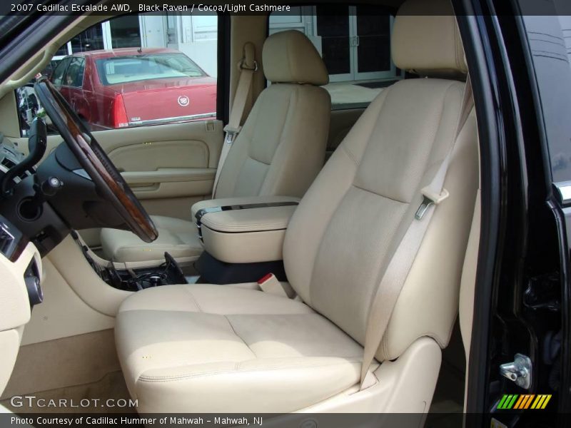 Black Raven / Cocoa/Light Cashmere 2007 Cadillac Escalade AWD