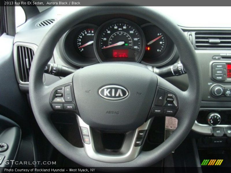 Aurora Black / Black 2013 Kia Rio EX Sedan