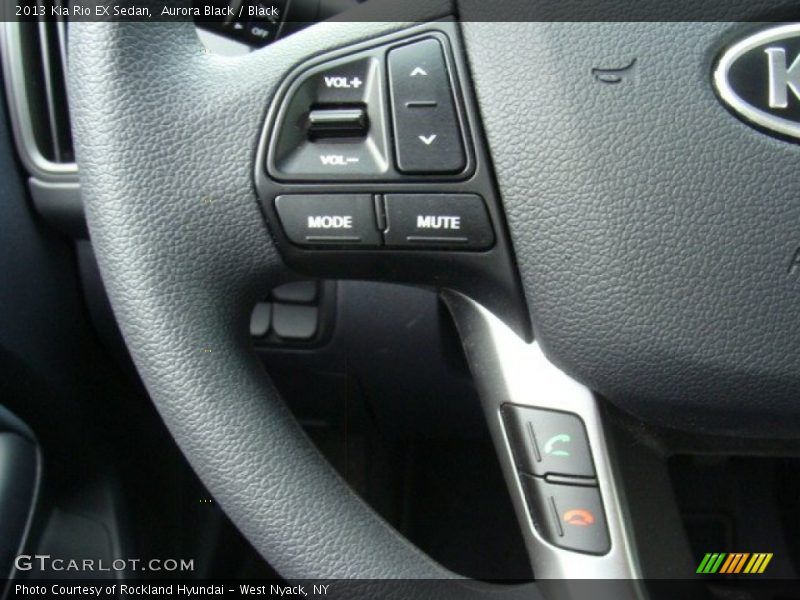 Aurora Black / Black 2013 Kia Rio EX Sedan
