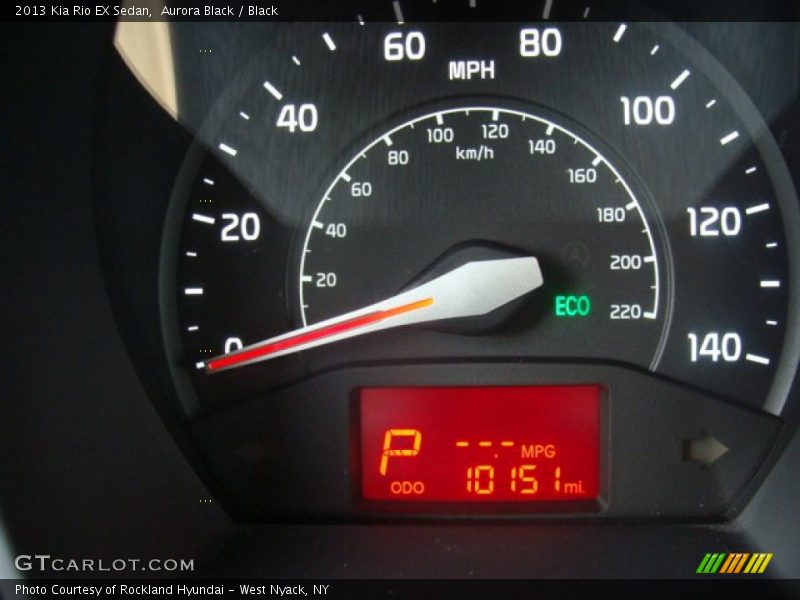 Aurora Black / Black 2013 Kia Rio EX Sedan