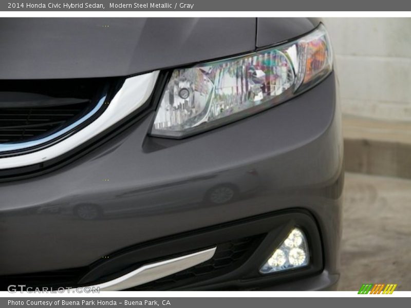 Modern Steel Metallic / Gray 2014 Honda Civic Hybrid Sedan