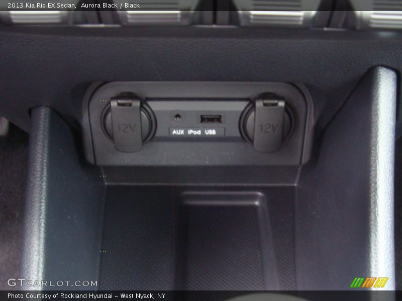 Aurora Black / Black 2013 Kia Rio EX Sedan