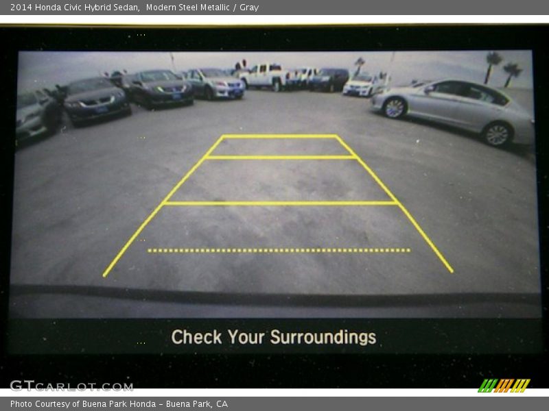 Modern Steel Metallic / Gray 2014 Honda Civic Hybrid Sedan