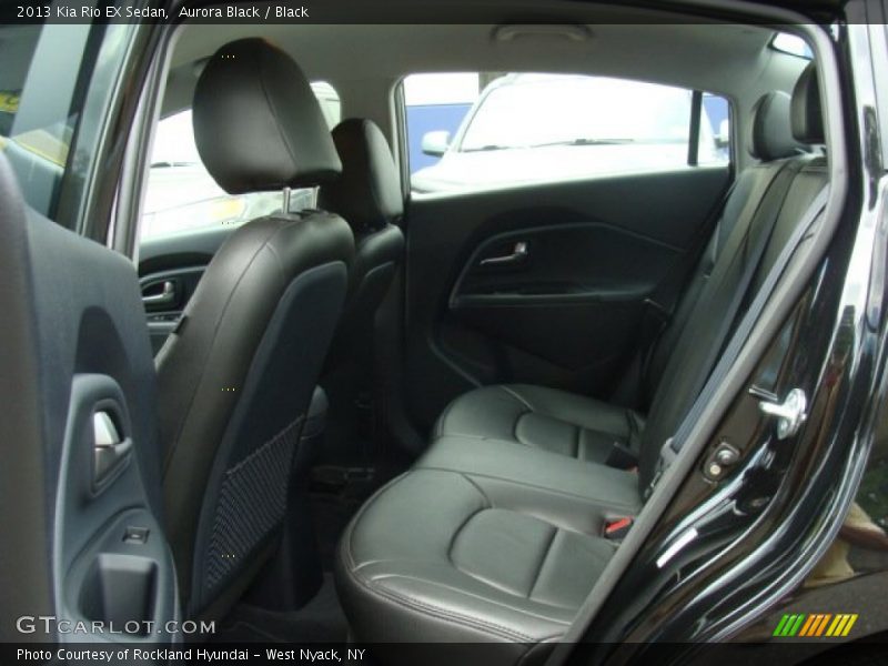 Aurora Black / Black 2013 Kia Rio EX Sedan