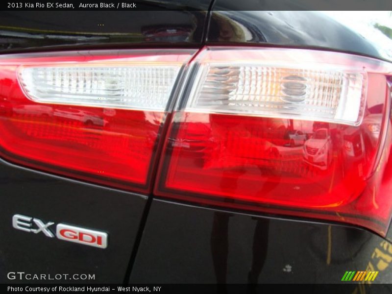 Aurora Black / Black 2013 Kia Rio EX Sedan